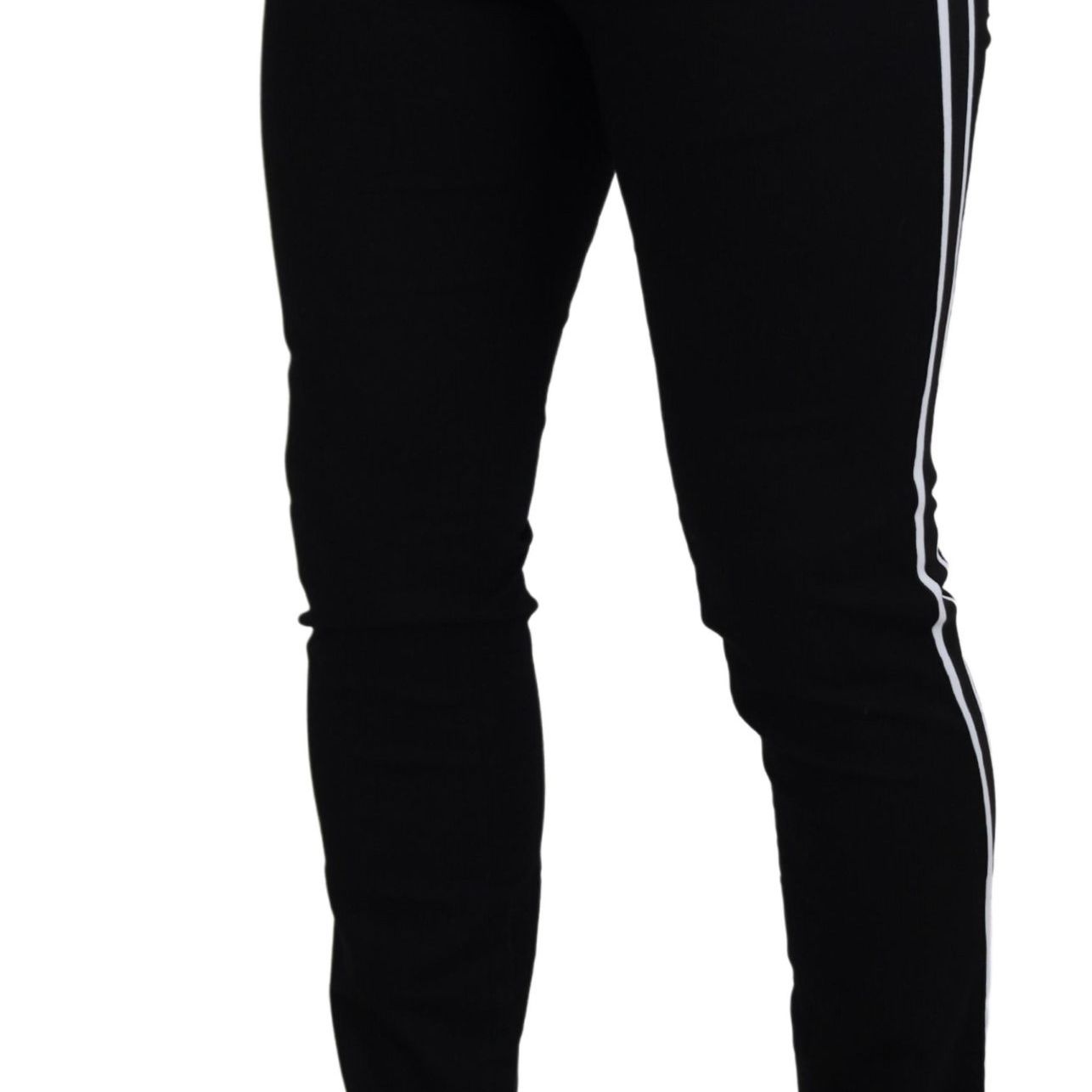 Dolce & Gabbana Black Cotton DG Crown Men Denim Jeans