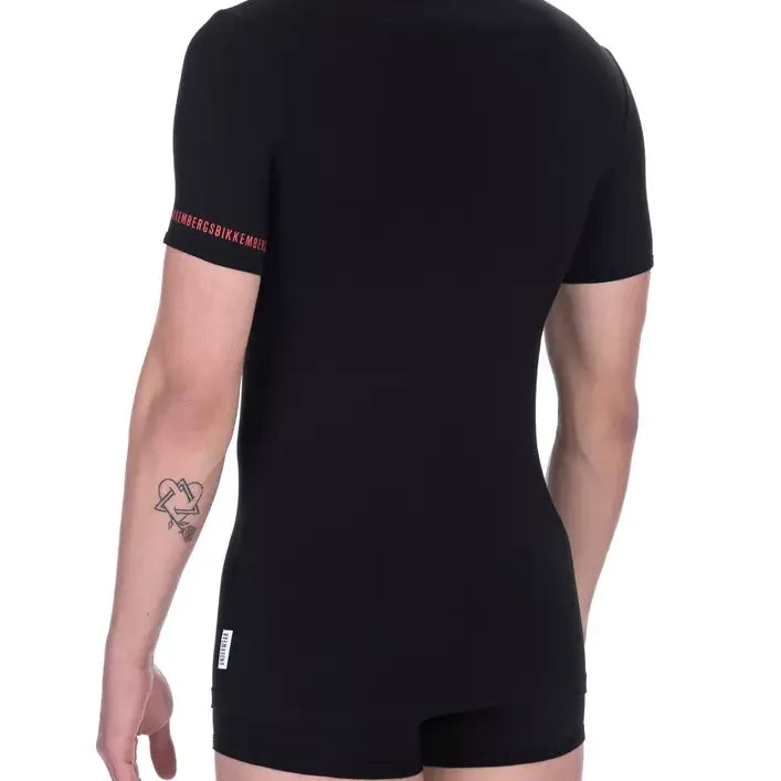 Bikkembergs "Black Cotton Men T-Shirt Twin Pack"