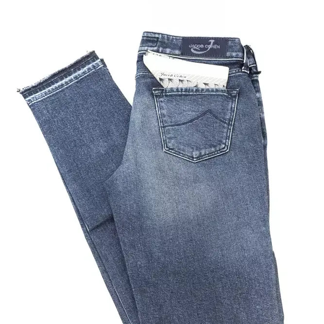 Jacob Cohen Blue Cotton Women Jeans