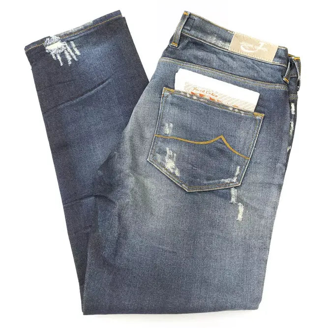 Jacob Cohen Blue Cotton Jeans & Pant