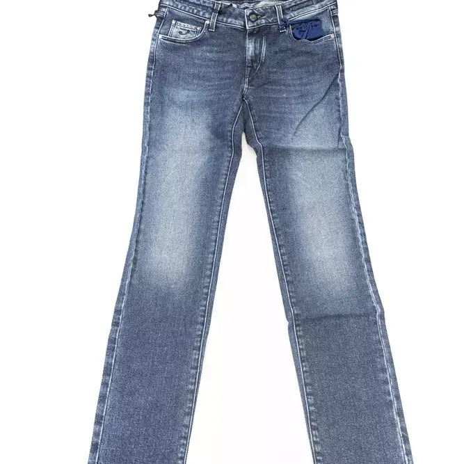 Jacob Cohen Blue Cotton Women Jeans