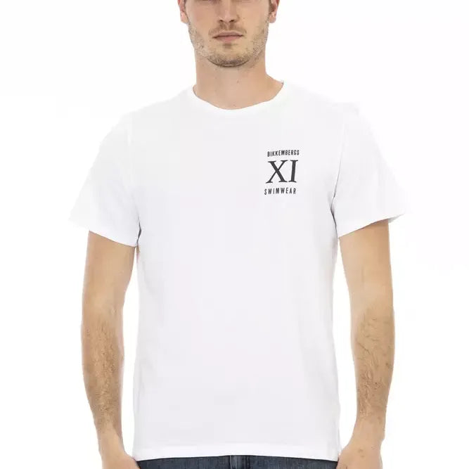 Bikkembergs White Cotton T-Shirt