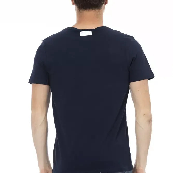 Bikkembergs Blue Cotton Men T-Shirt
