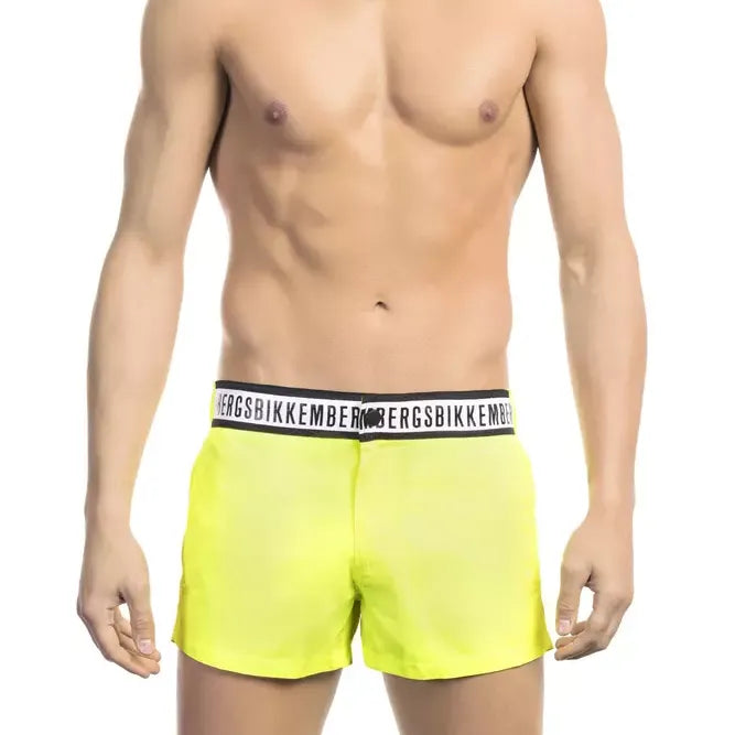 Bikkembergs Black Polyamide Men Swimsuit