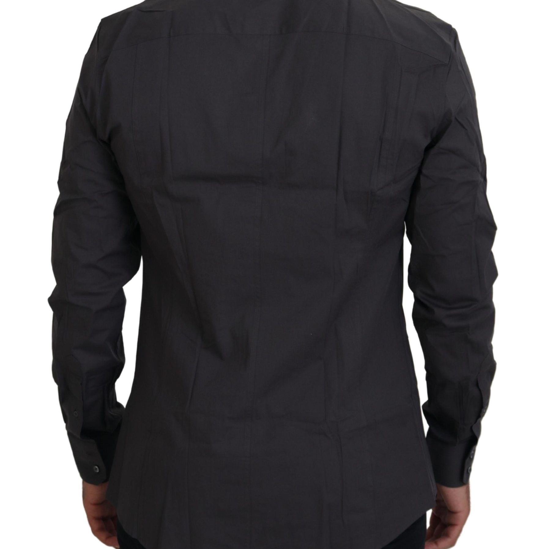 Dolce & Gabbana Gray SICILIA Slim Fit Stretch Dress Shirt