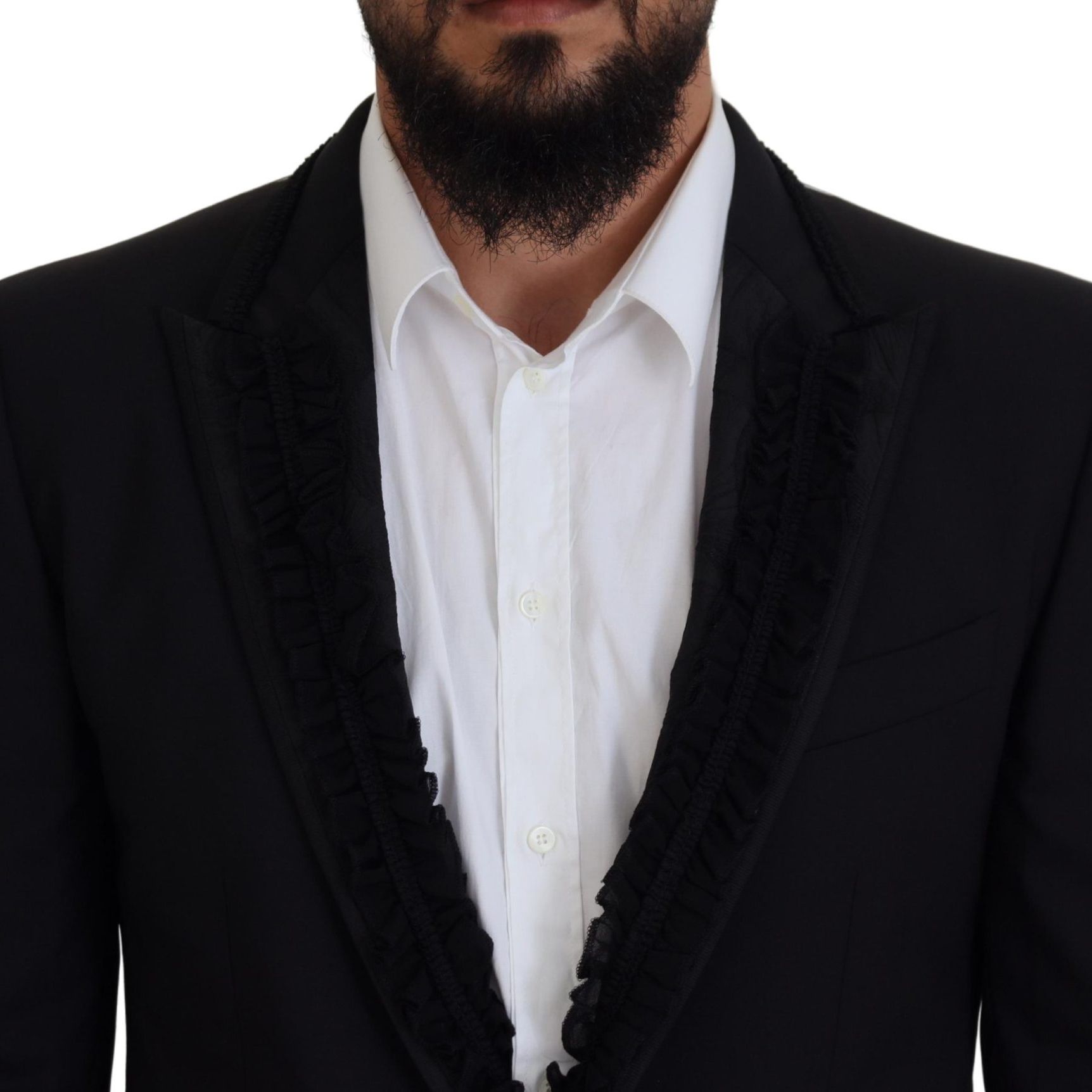 Dolce & Gabbana Black MARTINI Slim Fit Jacket Blazer