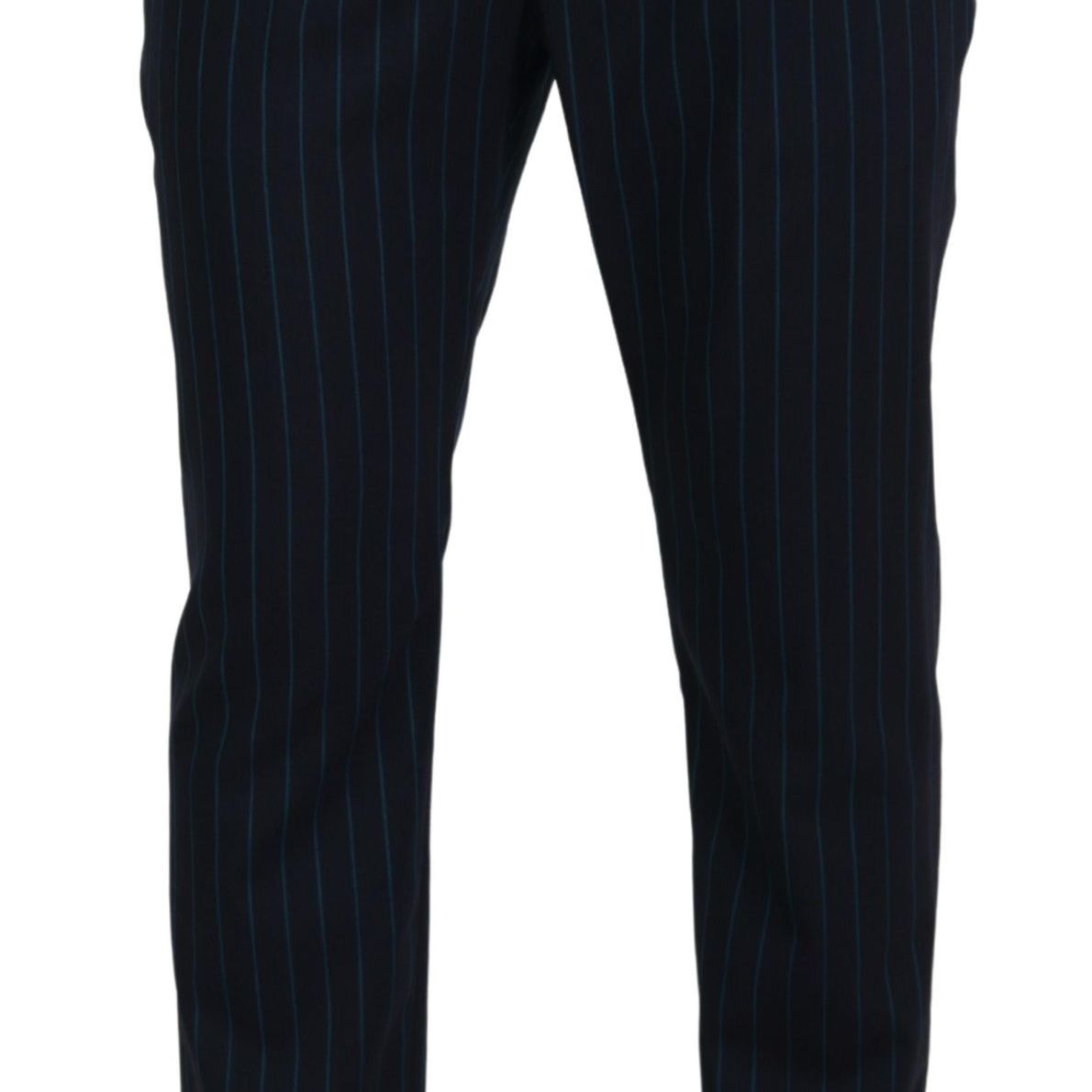 Dolce & Gabbana Blue Striped Men Formal Pants