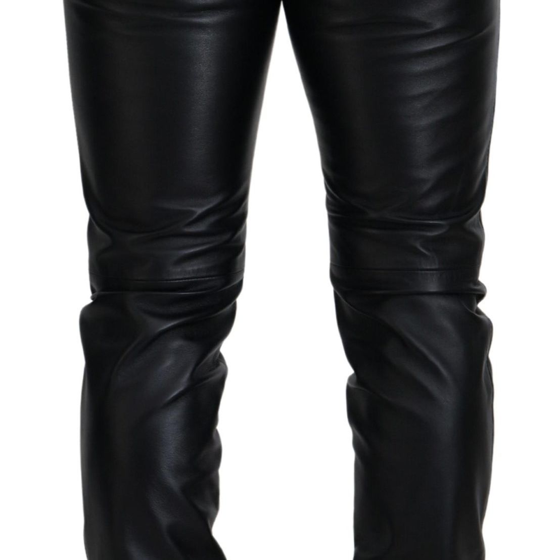 Dolce & Gabbana Black Shiny Stretch Skinny Pants