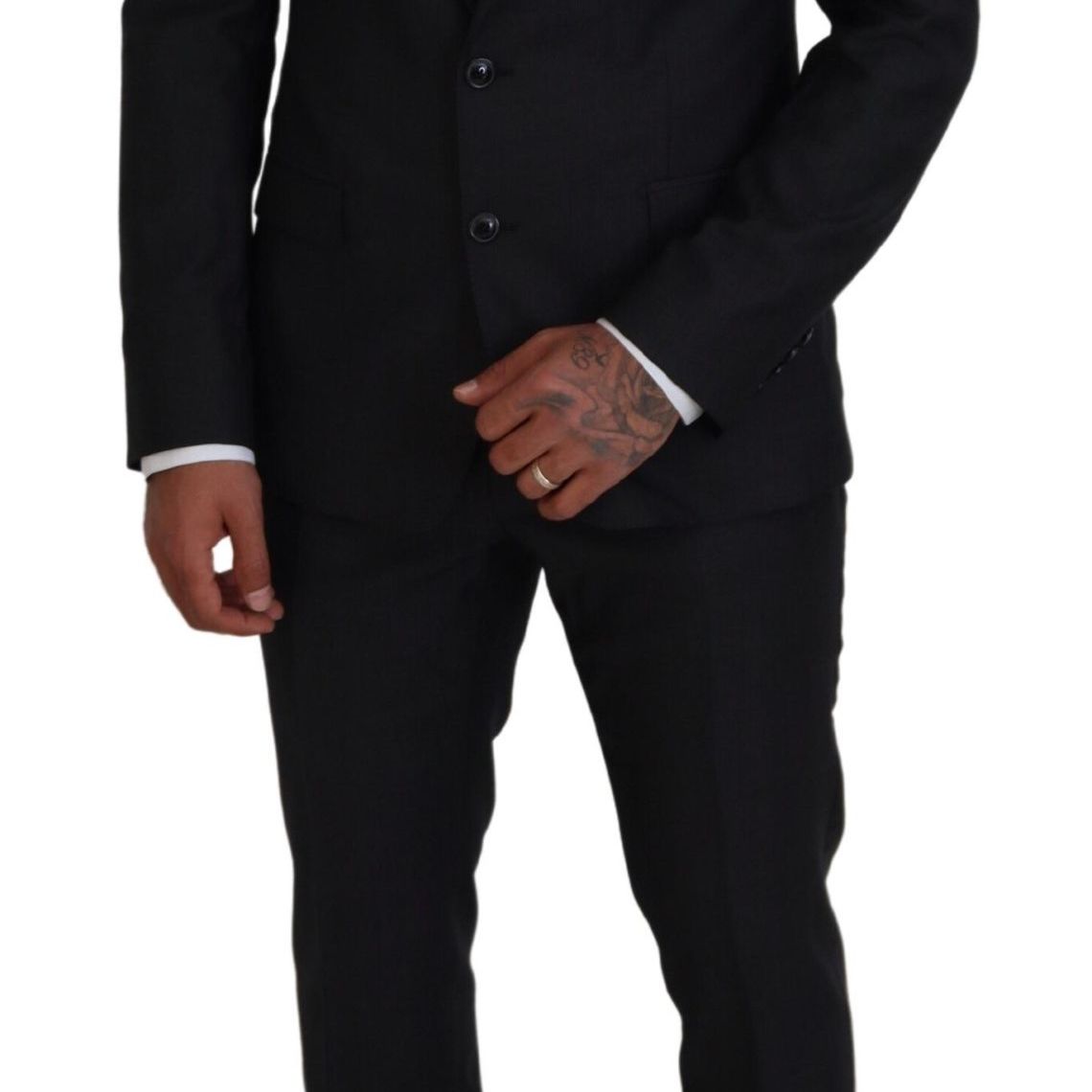 Dolce & Gabbana Gray MARTINI 3 Piece Slim Fit Suit