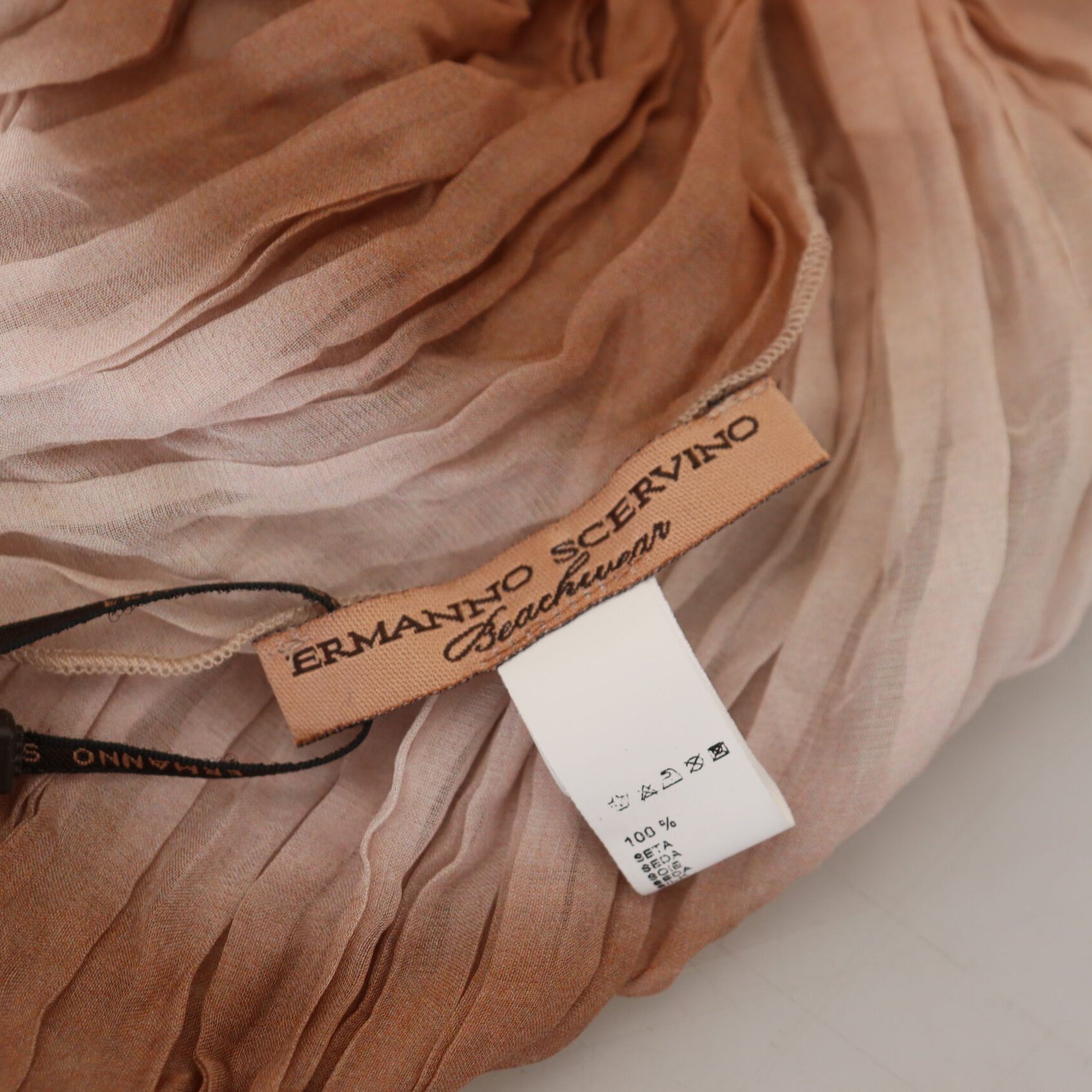 Ermanno Scervino Multicolor Silk Wrap Shawl Foulard Scarf