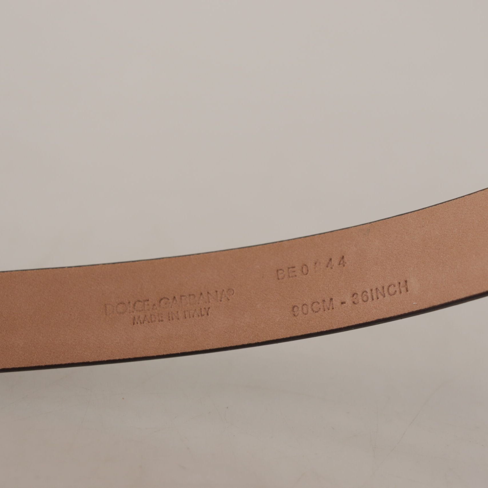 Dolce & Gabbana Black Patent Leather Logo Metal Waist Buckle Belt