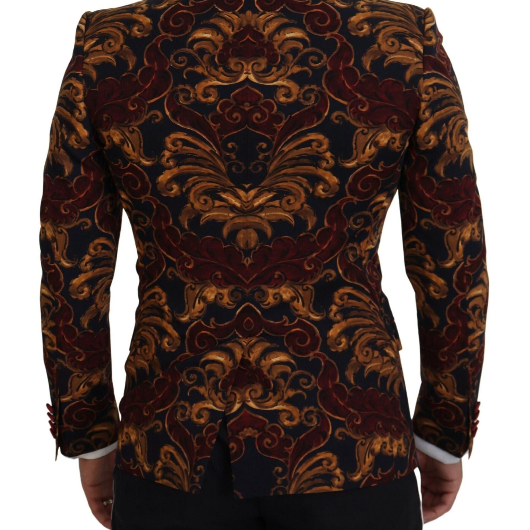 Dolce & Gabbana Multicolor Floral Single Breasted Martini Blazer