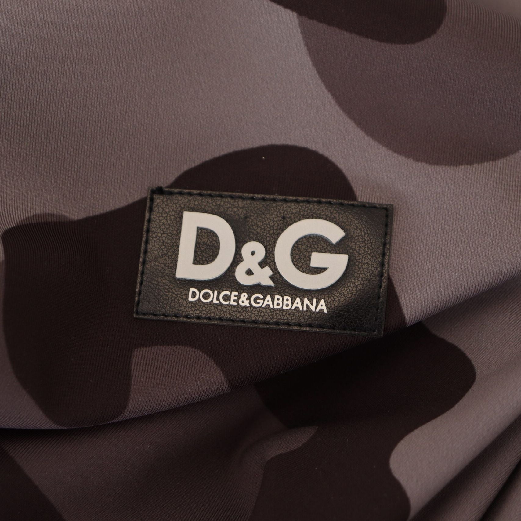 Dolce & Gabbana Gray Patterned Polyester Wetsuit Swimwear