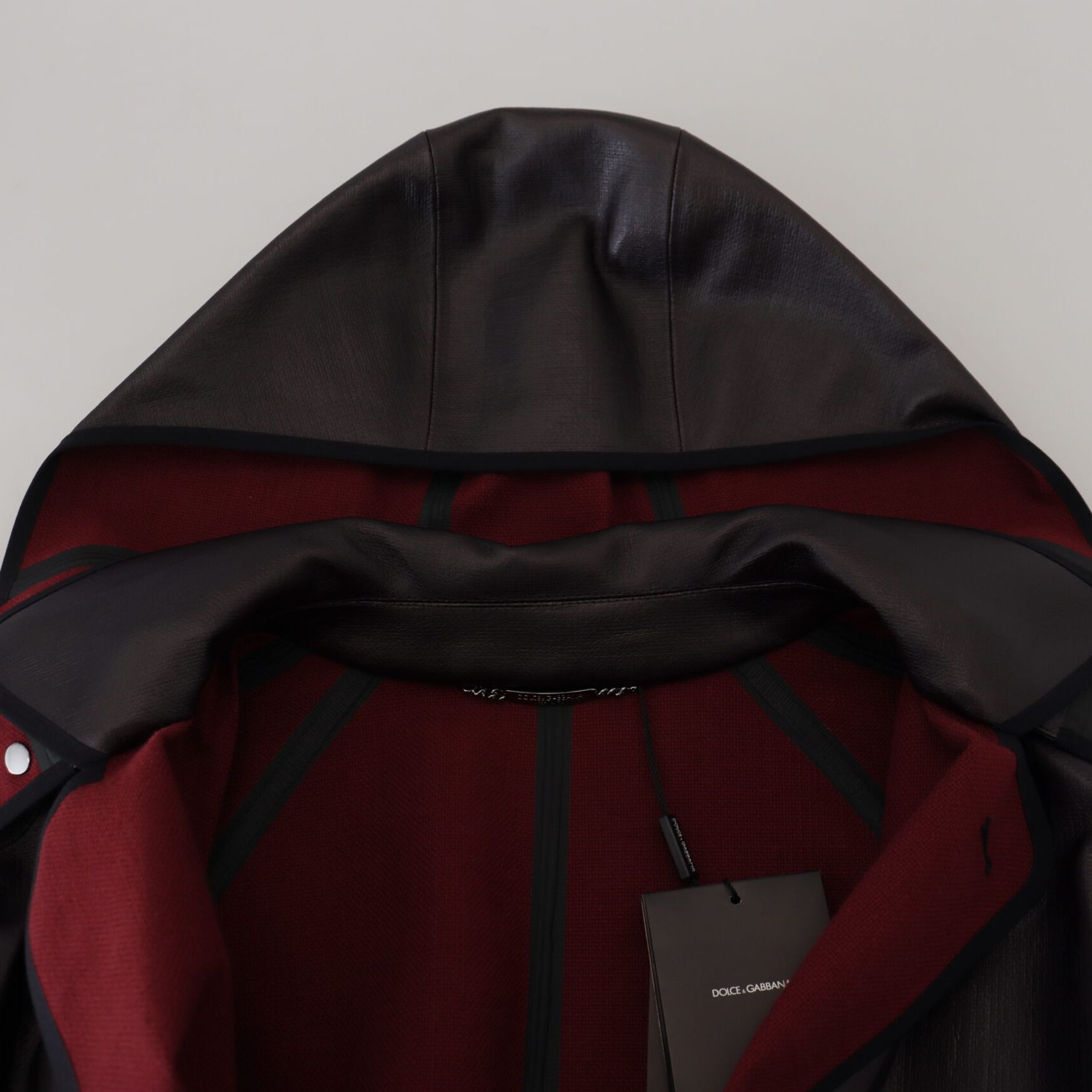 Dolce & Gabbana Black Trench Hooded Parka Cotton Jacket