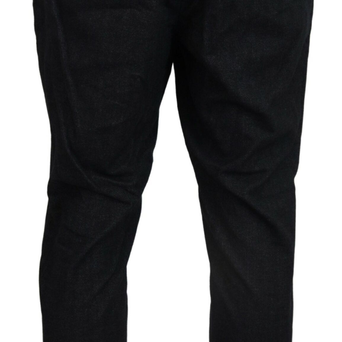 Dolce & Gabbana Grey Cotton Tapered Cotton Pants