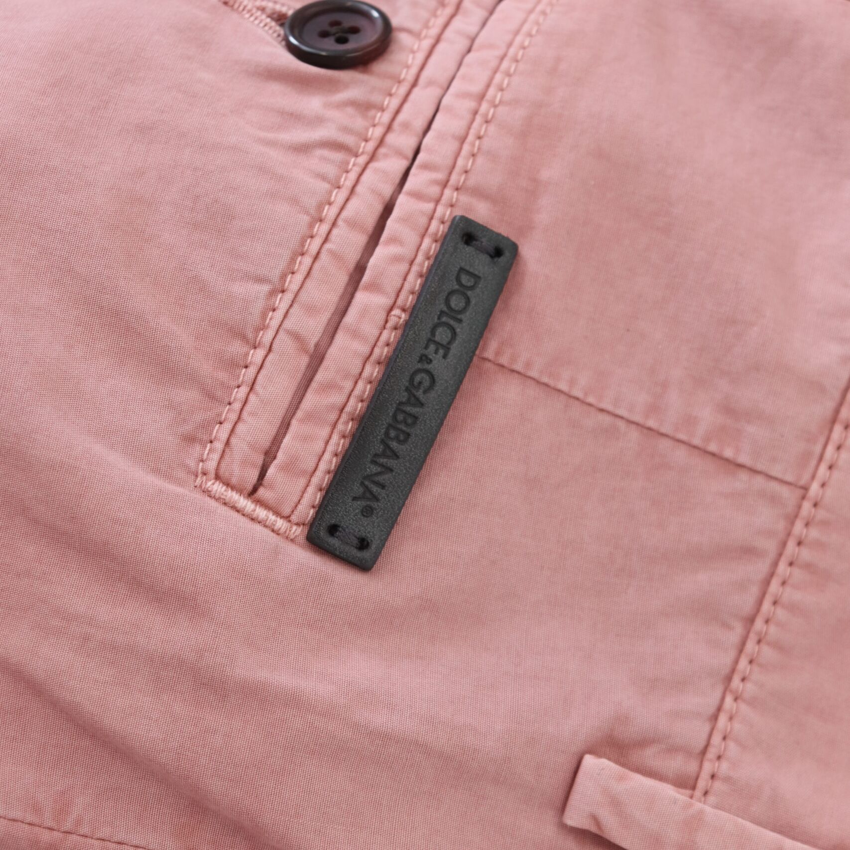 Dolce & Gabbana Pink Chinos Cotton Casual Mens Shorts