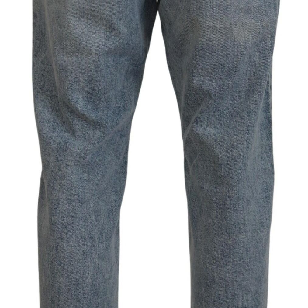 Dolce & Gabbana Blue Wash Slim Fit Cotton Denim Jeans