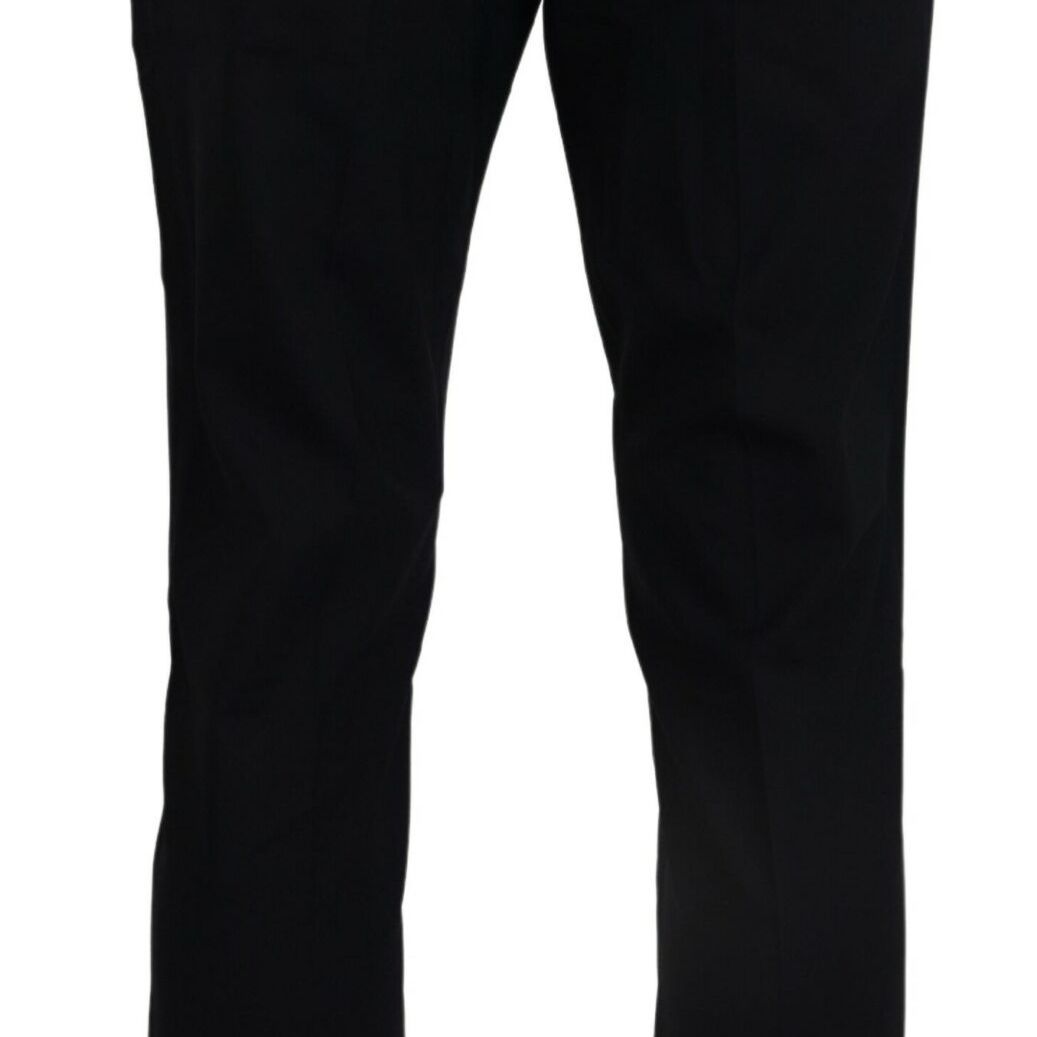 Dolce & Gabbana Blue Wool Stretch Dress Formal Slim Fit Pant