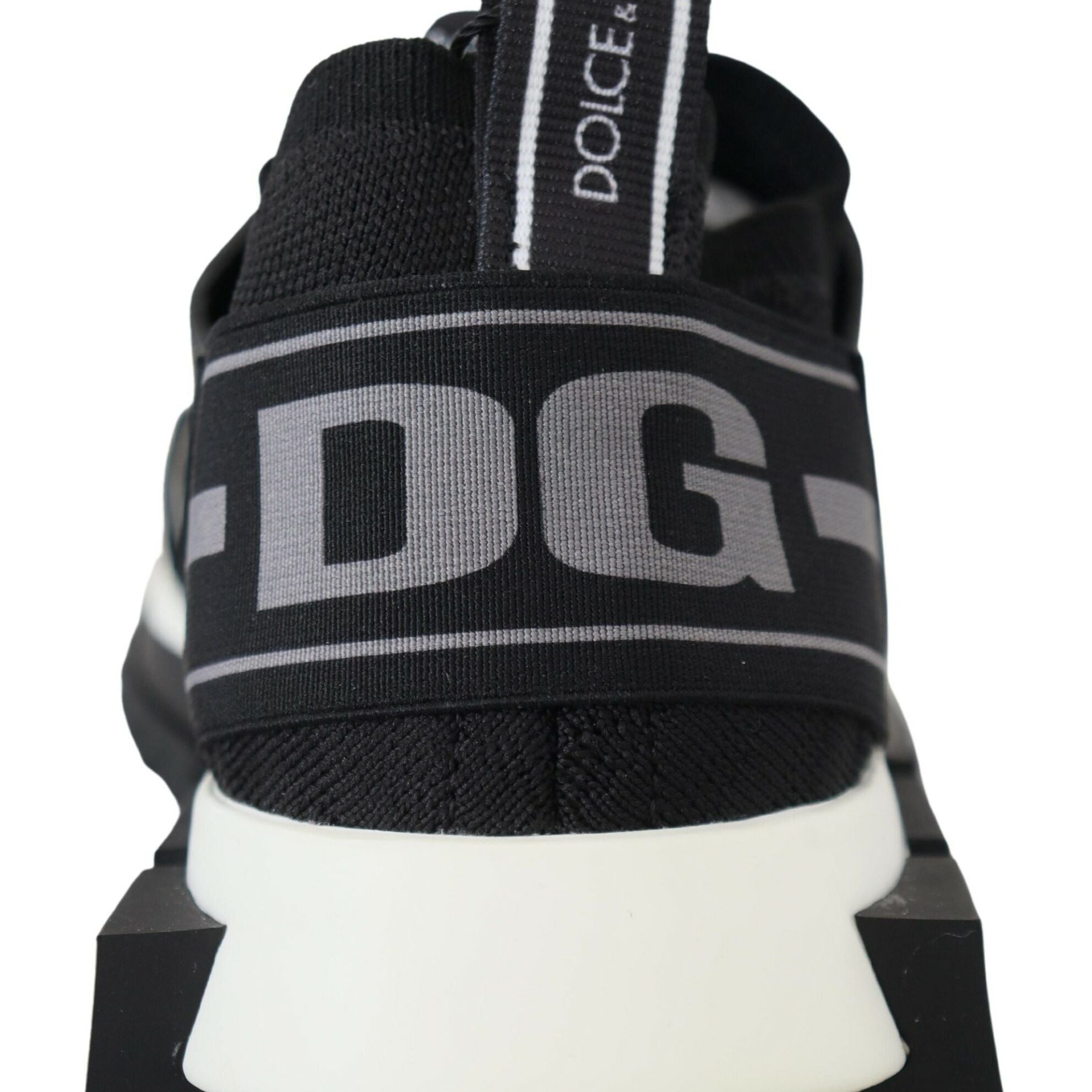 Dolce & Gabbana Black Mesh Sorrento Trekking Sneakers Shoes