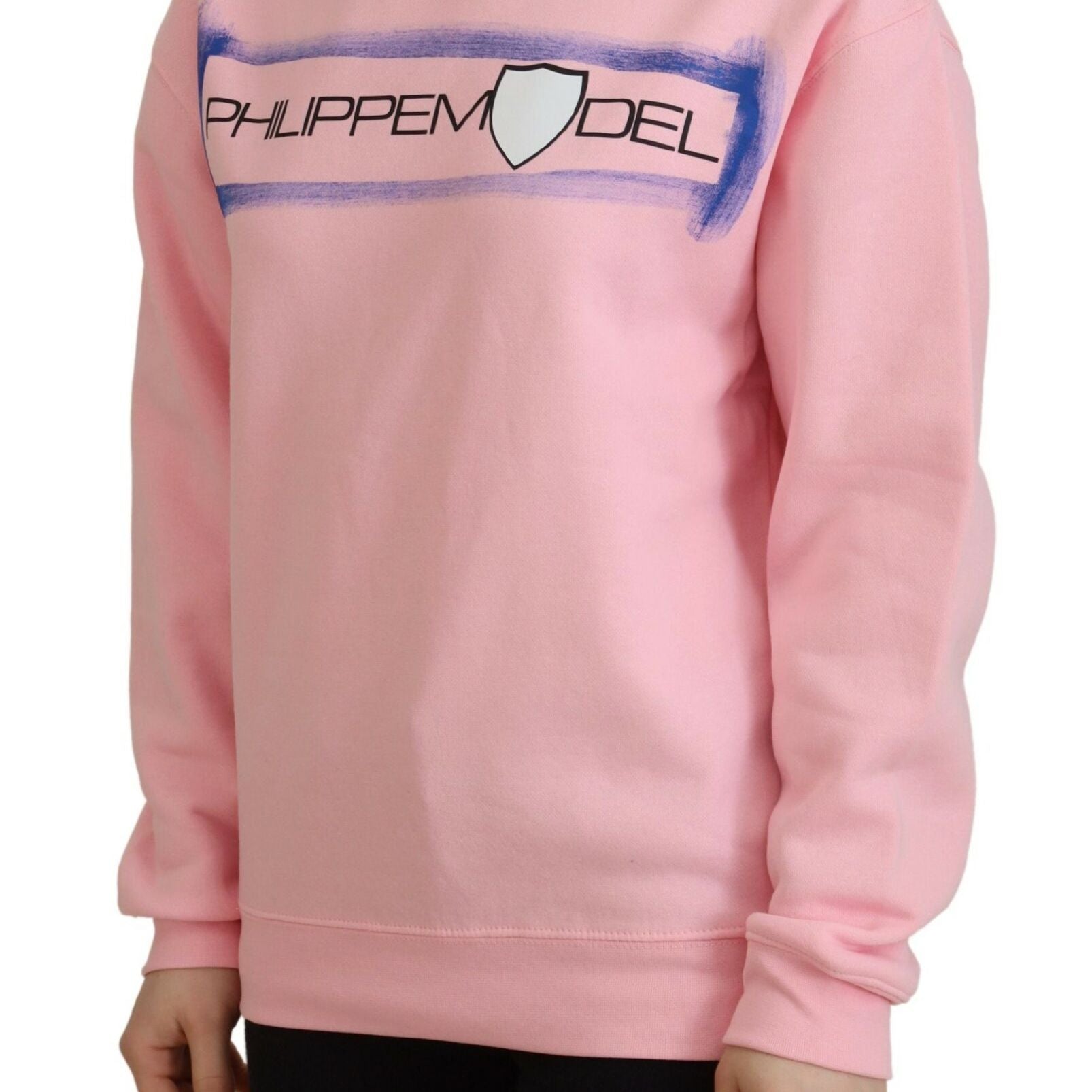 Philippe Model Pink Printed Long Sleeves Pullover Sweater