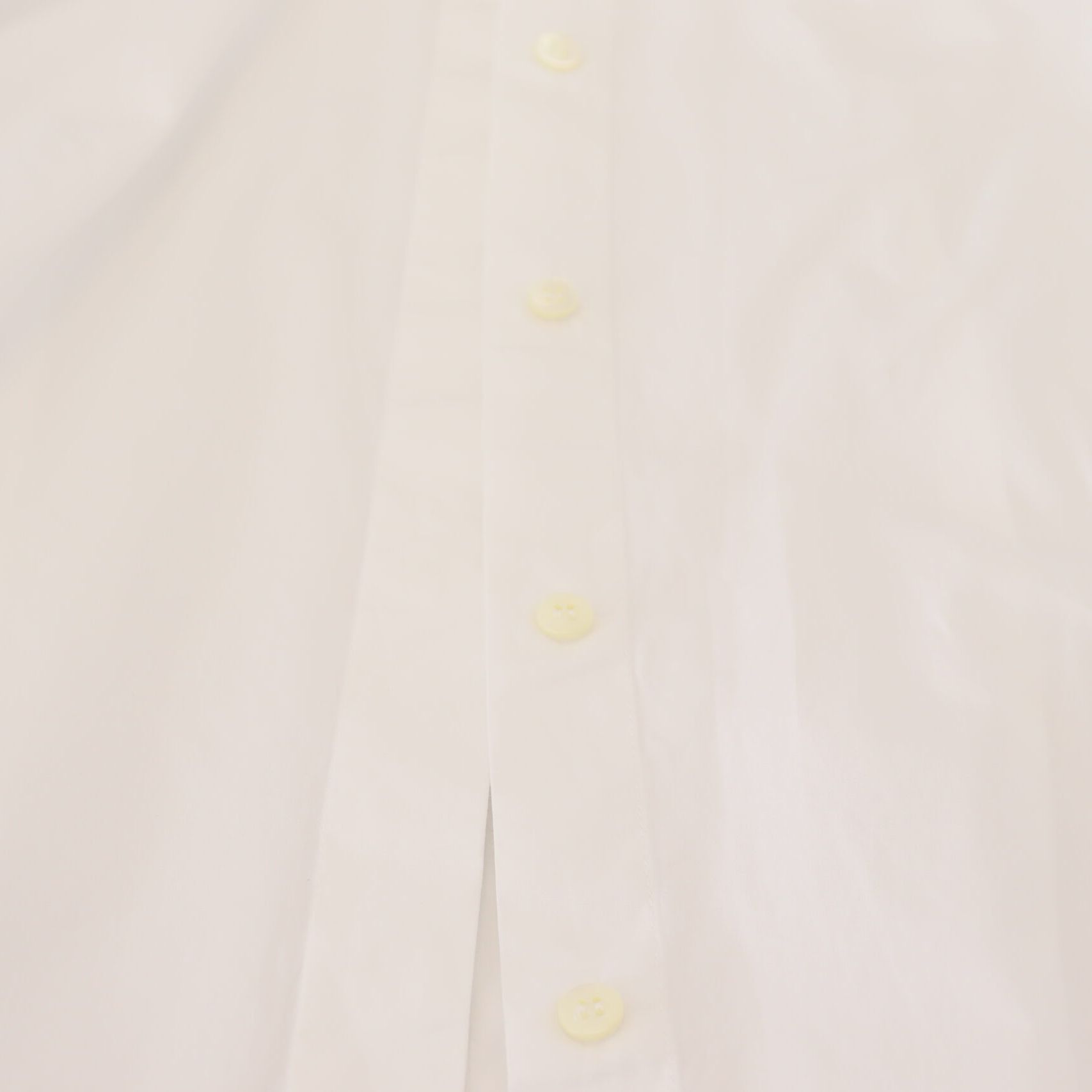 Dolce & Gabbana White Cotton Collared Long Sleeves Formal Top