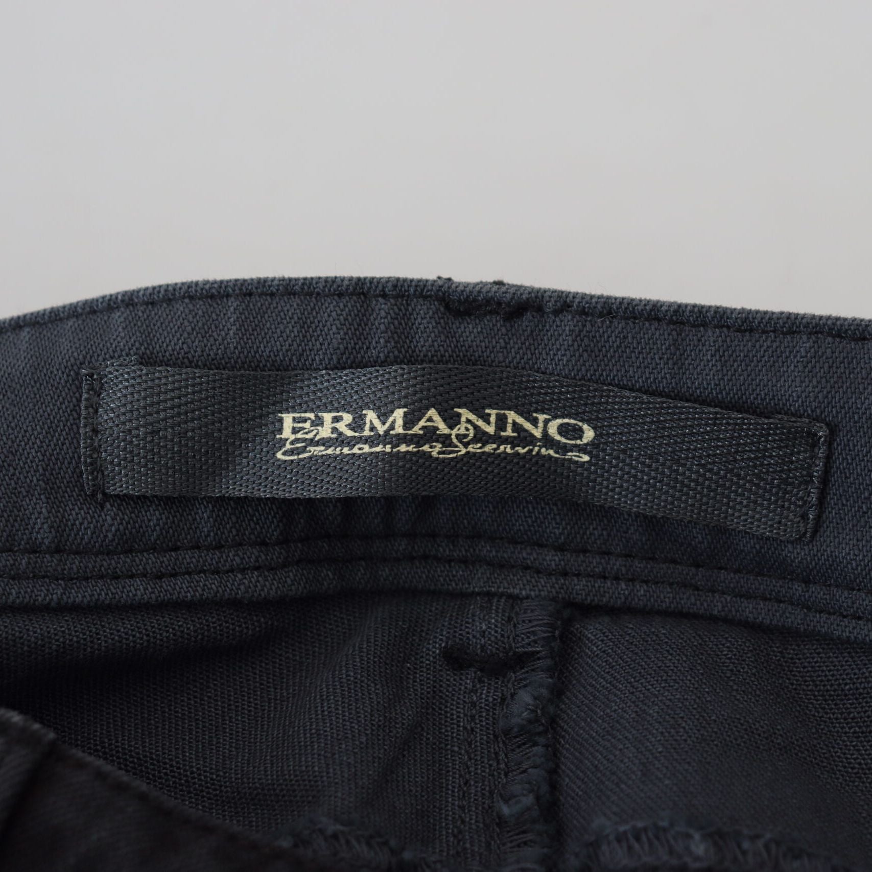 Ermanno Scervino Black Cotton Slim Fit Women Denim Jeans