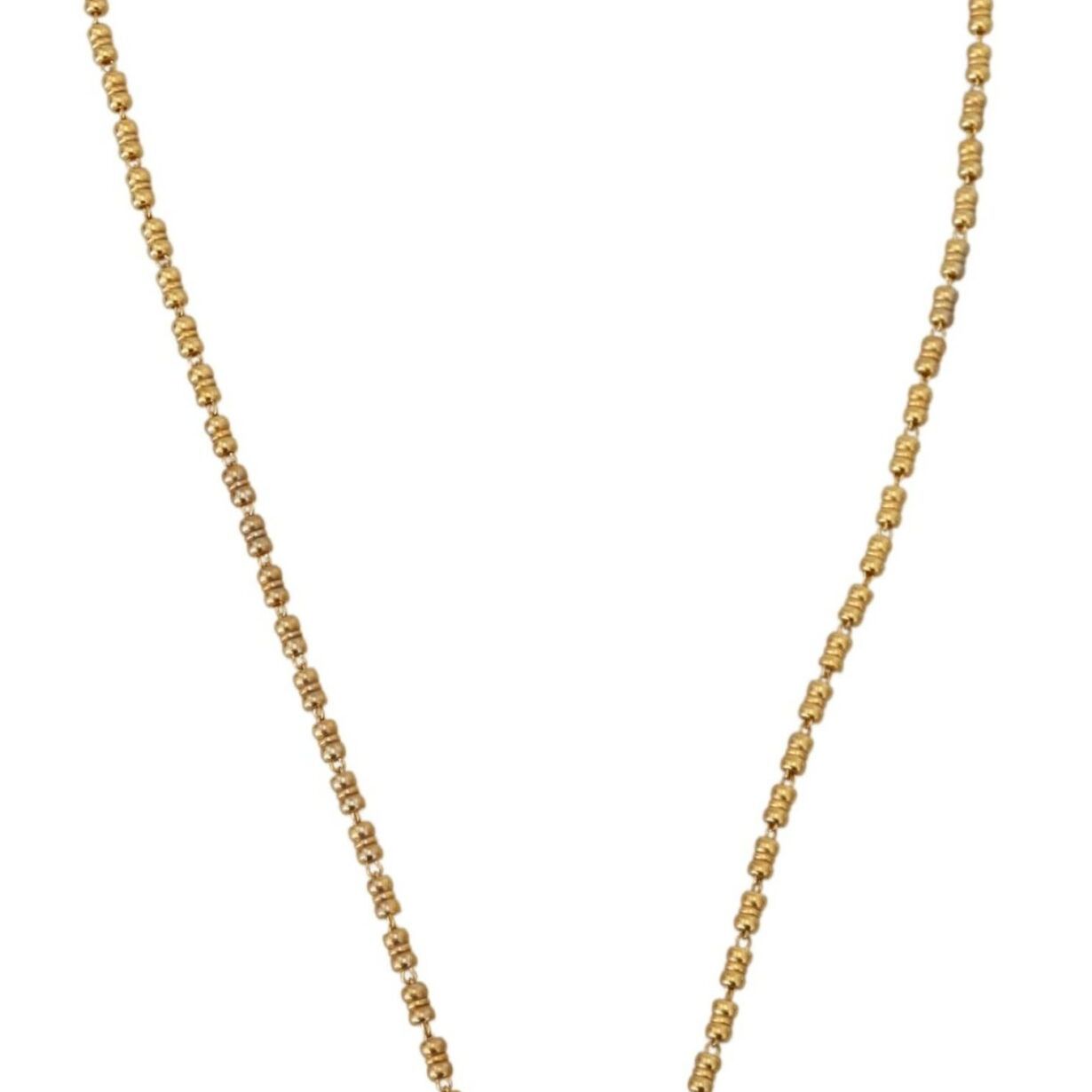 Dolce & Gabbana Gold Brass Chain SUPER PIG Pendant Logo Necklace
