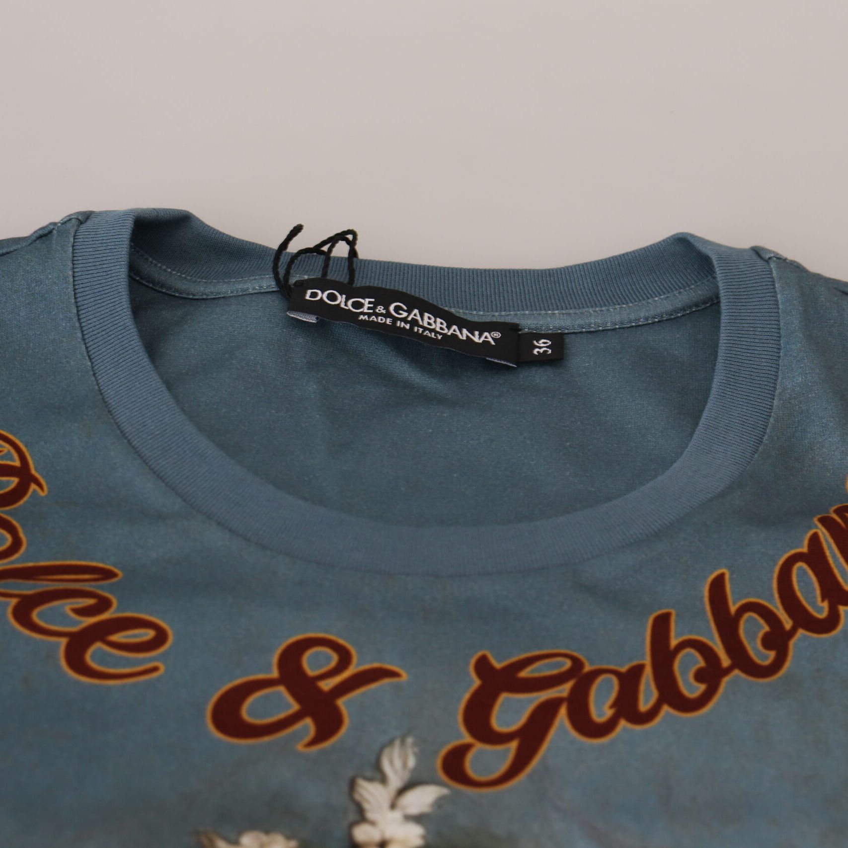 Dolce & Gabbana Multicolor DG Logo Angel Printed Shirt Top