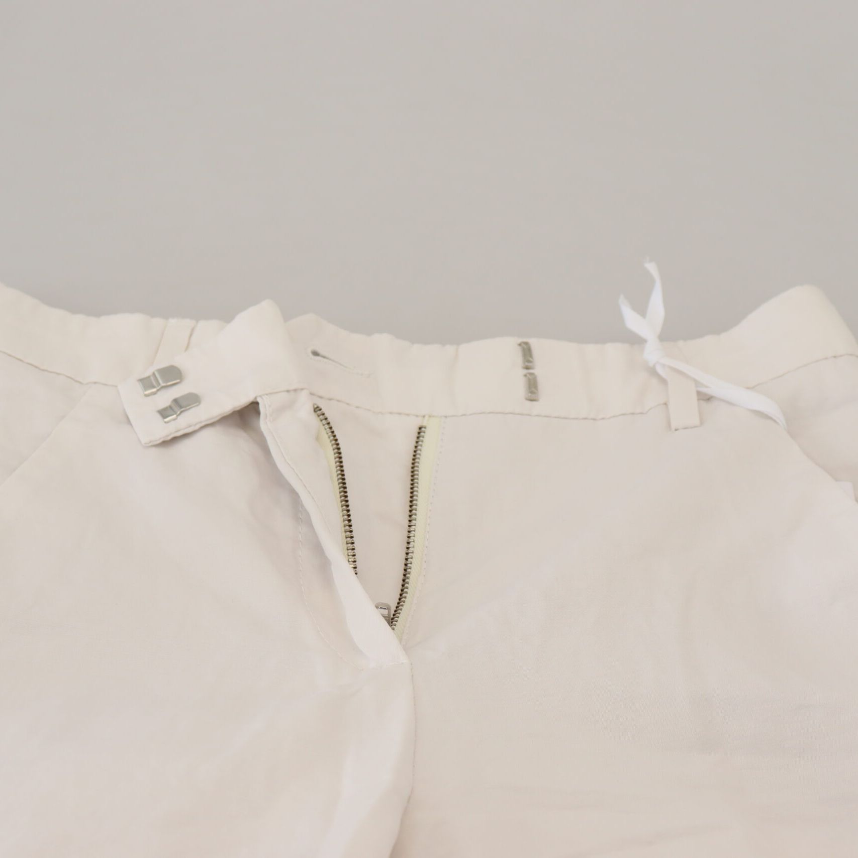 Dondup White High Waist Tapered Women Pants