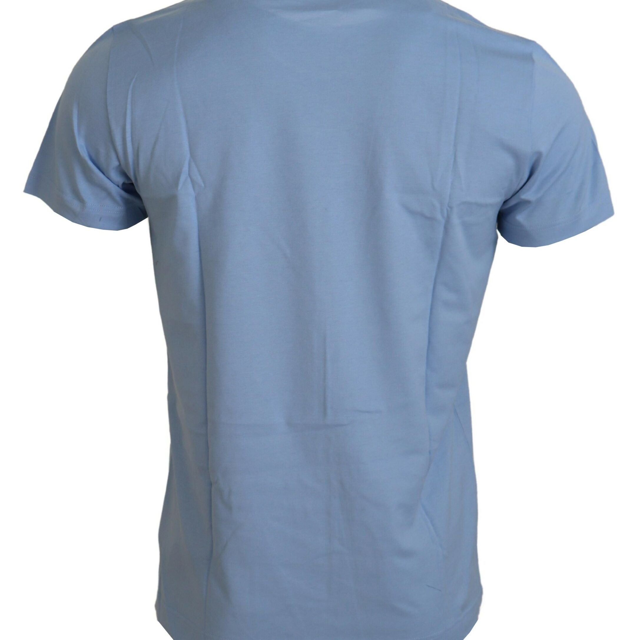 Dolce & Gabbana Light Blue Happy New Year 2017 Cotton T-shirt