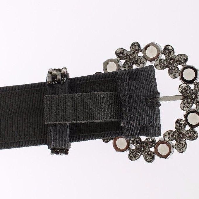 Dolce & Gabbana Multicolor Wide Crystal Buckle Sequined Belt