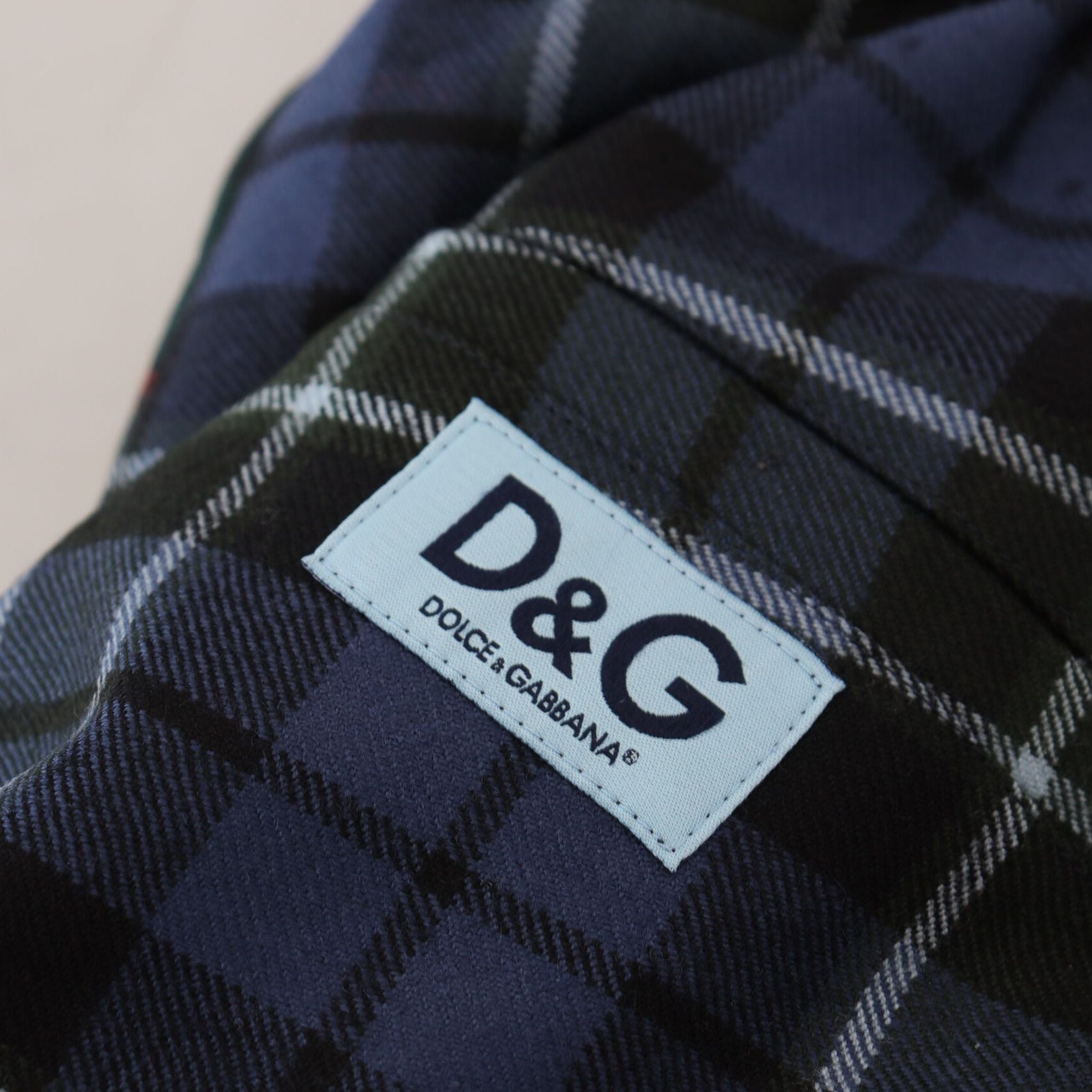 Dolce & Gabbana Multicolor Checkered Wool Men Jogger Pants