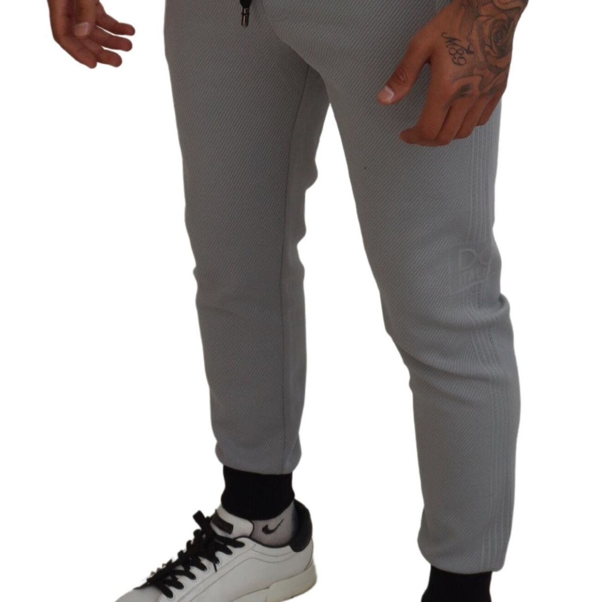 Dolce & Gabbana Gray Polyester Sweatpants Jogger Pants