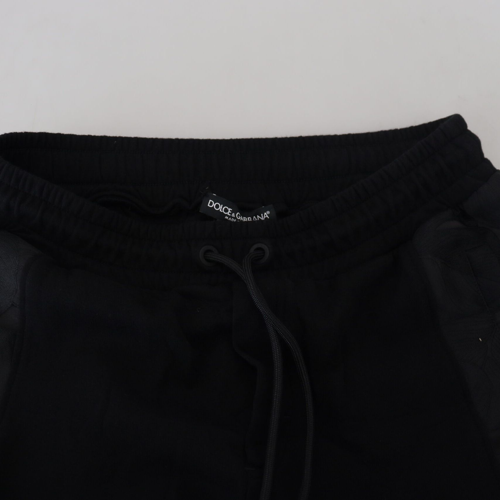 Dolce & Gabbana Black Polyester Skinny Jogger Men Pants