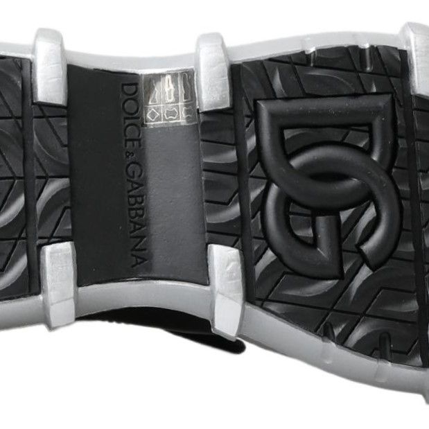 Dolce & Gabbana Black Nylon Galileo High Top Sneakers Shoes
