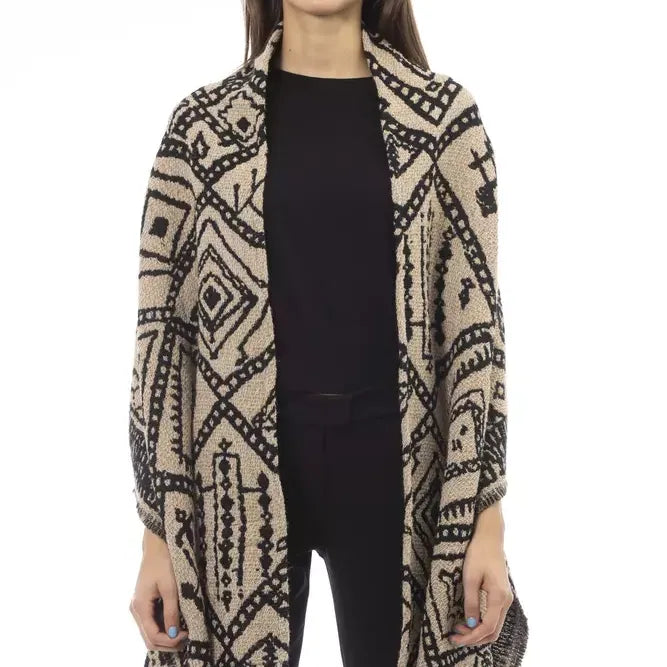 Alpha Studio Brown Wool Women Scarf