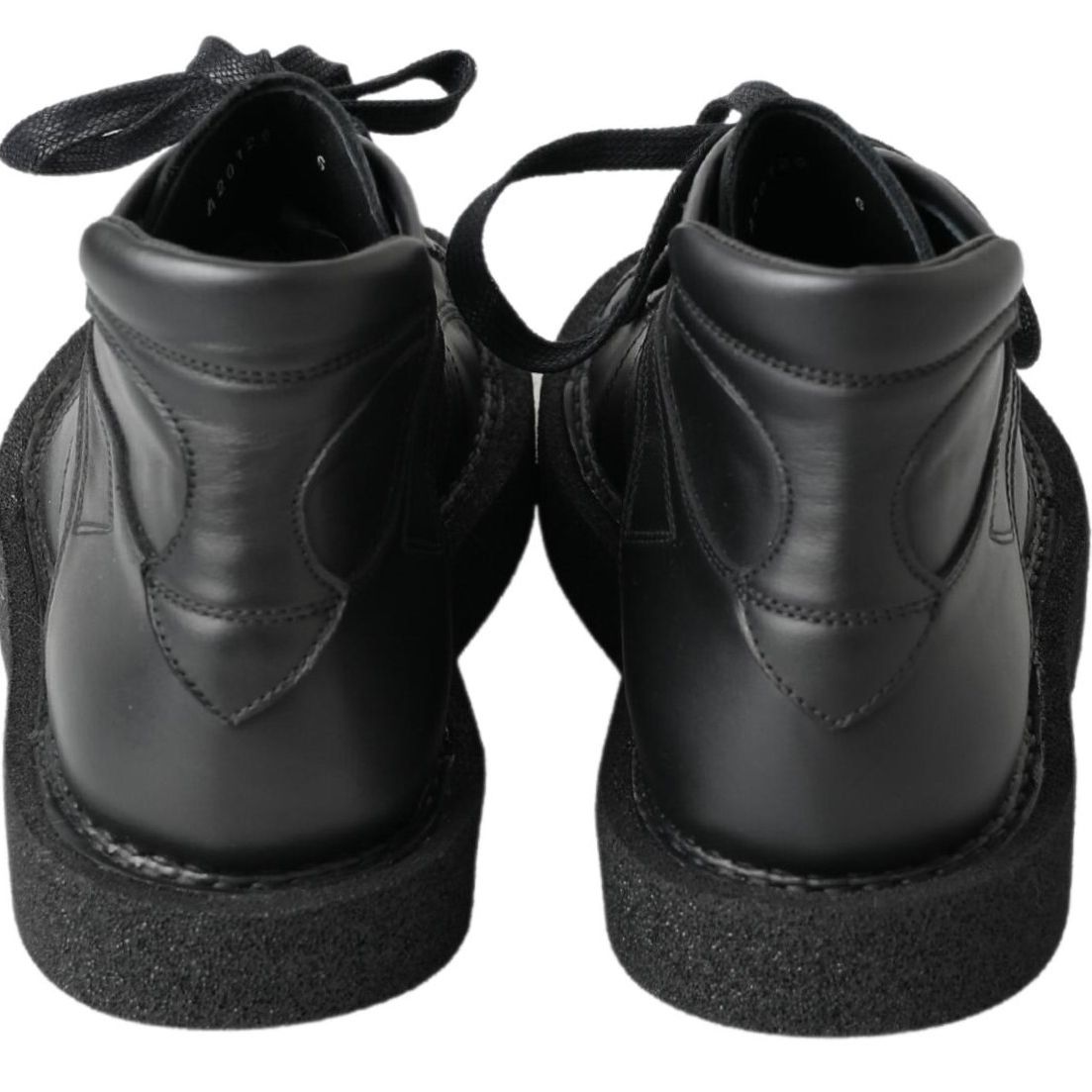Dolce & Gabbana Black Leather Slip on Stretch Boots