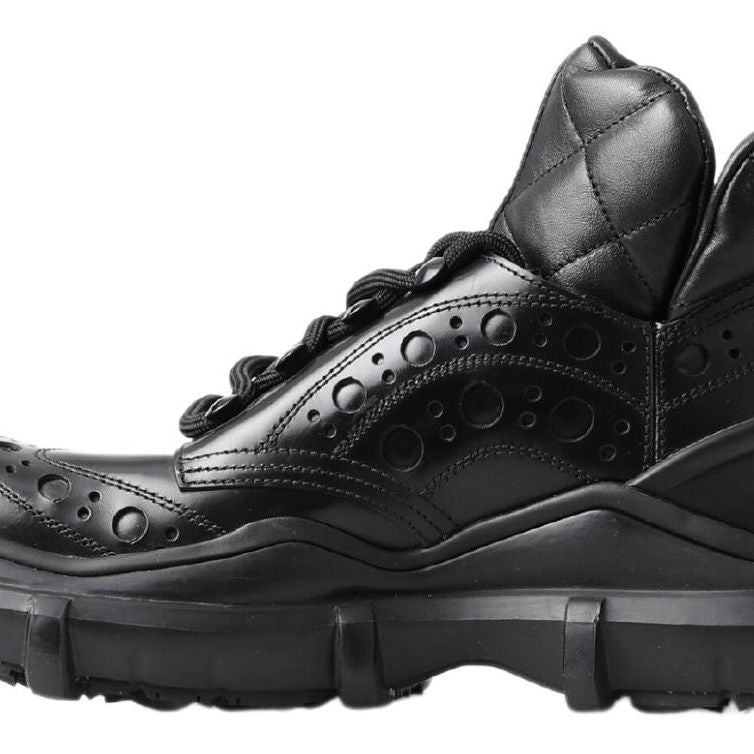 Dolce & Gabbana Black Leather Ankle Casual Boots