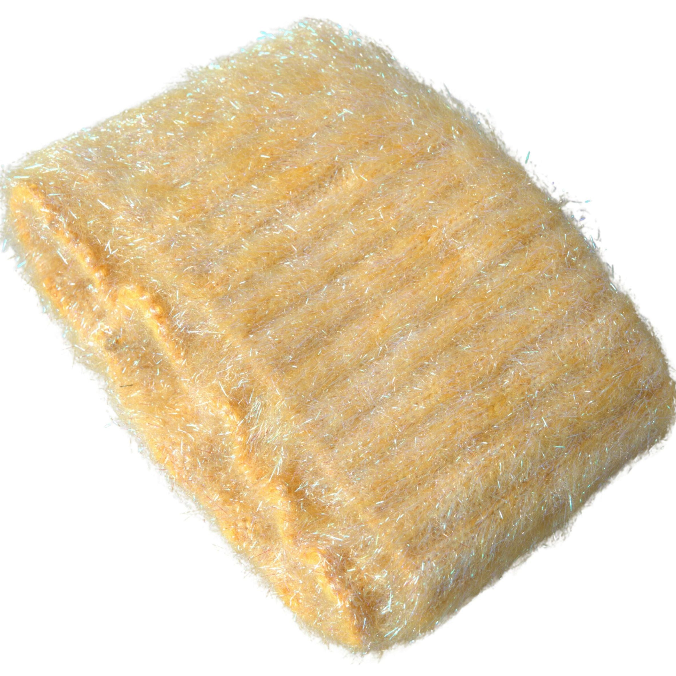 Dolce & Gabbana Yellow Polyester Mohair Fiber Neck Wrap Scarf