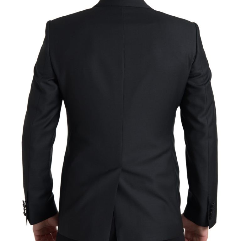 Dolce & Gabbana Black Wool Single Breasted MARTINI Blazer