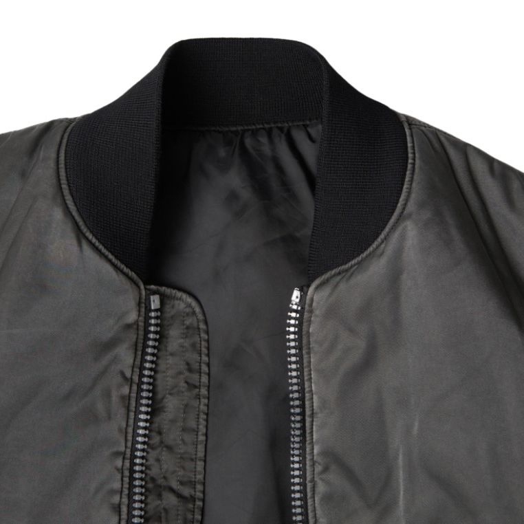 MM6 Maison Margiela Gray Bomber Zipper Pocket Sleeves Jacket