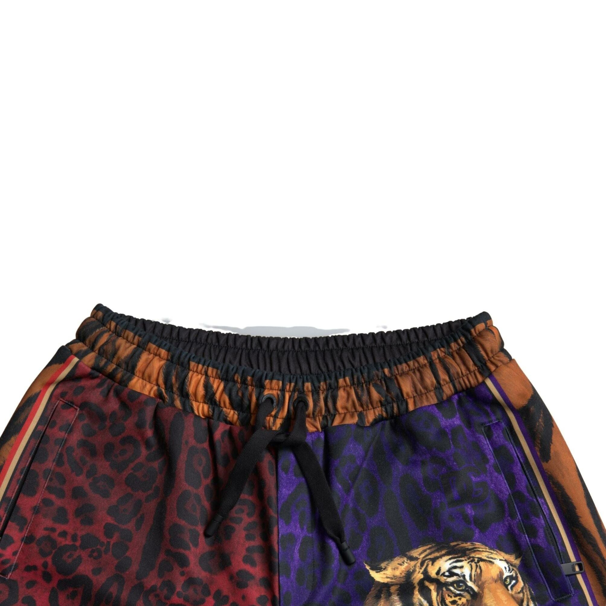 Dolce & Gabbana Multicolor Tiger Print Men Bermuda Shorts