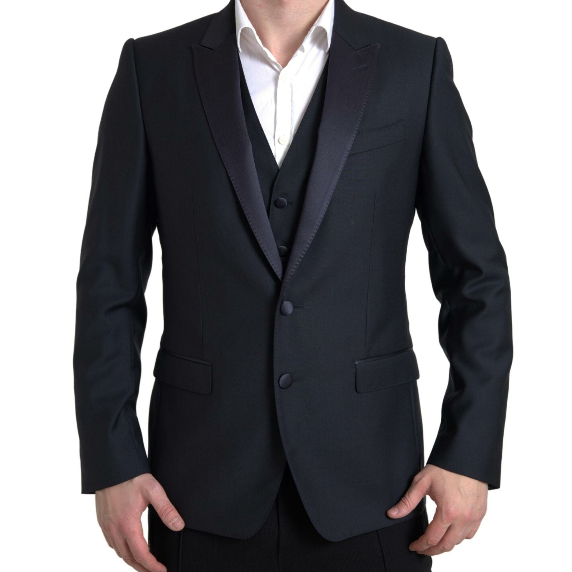 Dolce & Gabbana Blue 2 Piece Single Breasted MARTINI Suit