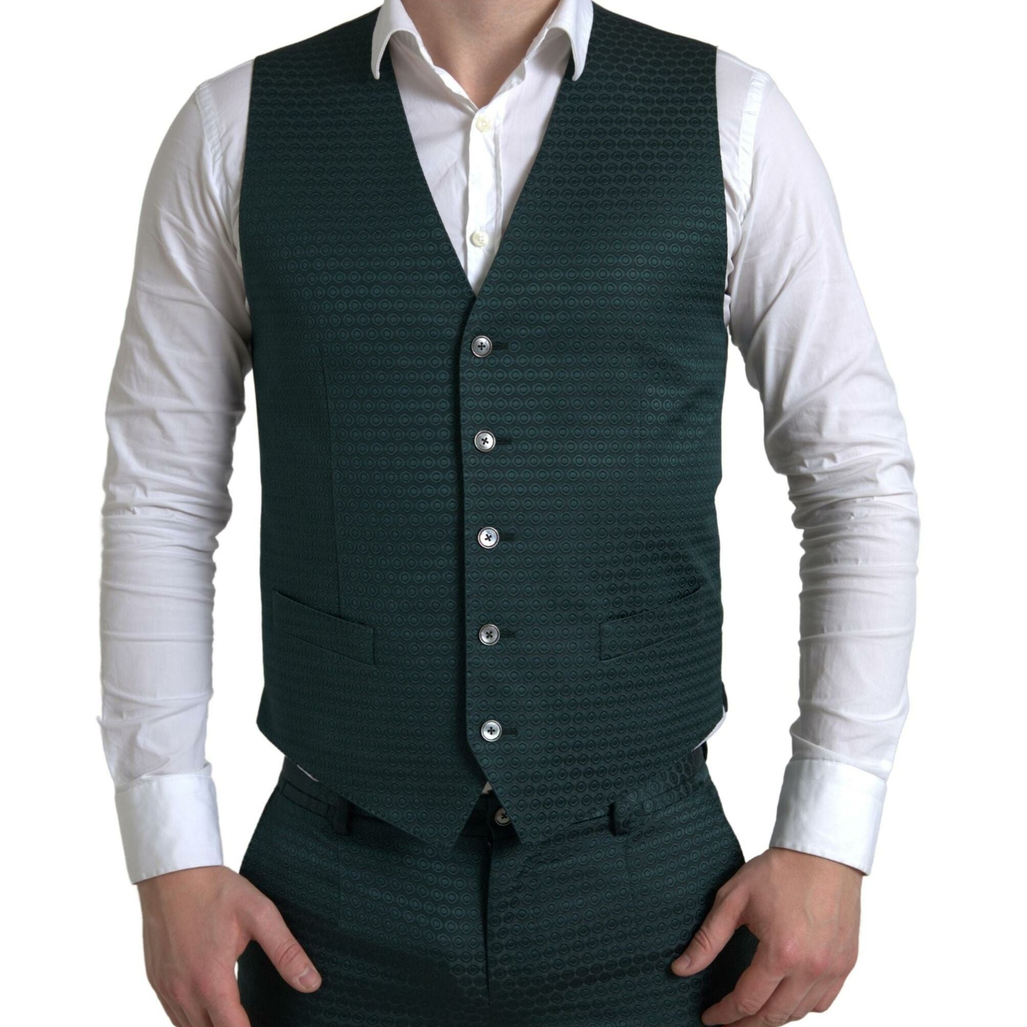 Dolce & Gabbana Green 3 Piece Single Breasted MARTINI Suit