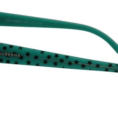 Dolce & Gabbana Green Stars Acetate Square Shades Sunglasses