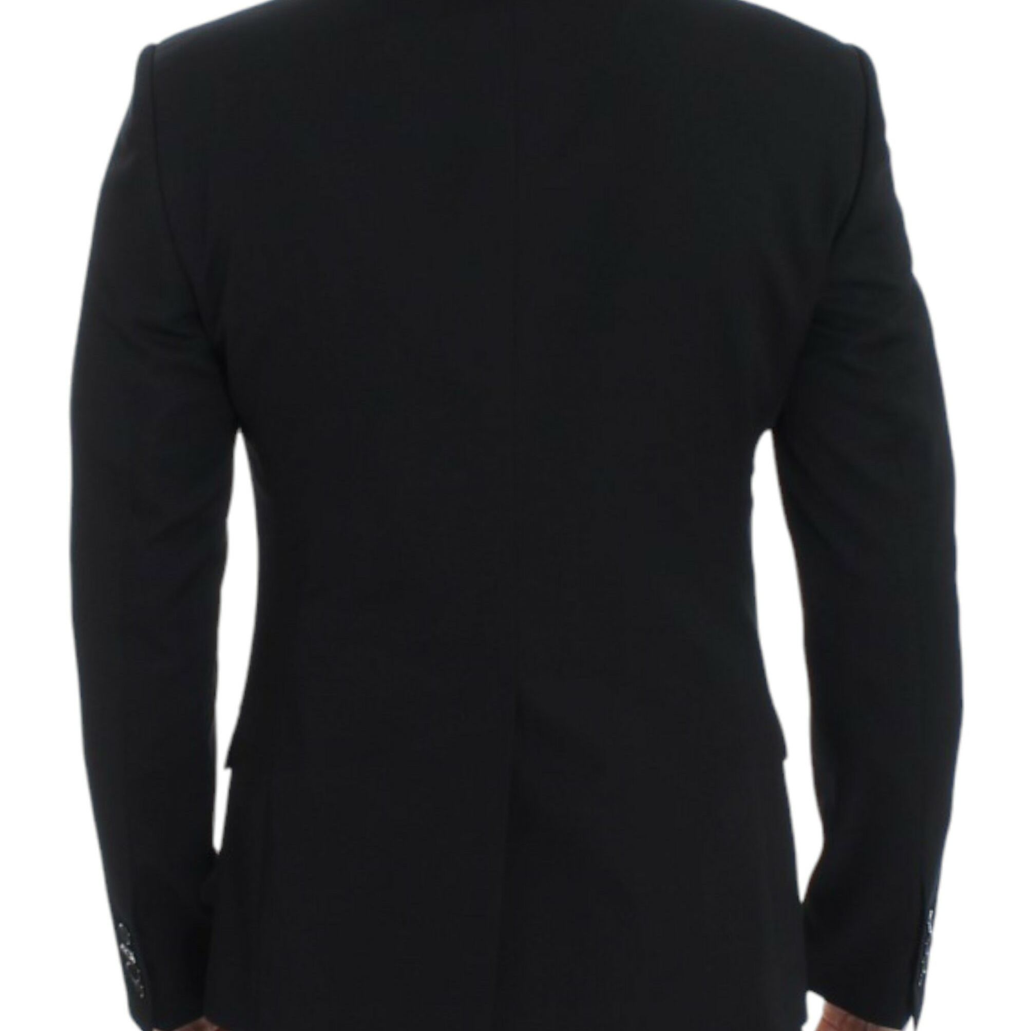 Dolce & Gabbana Black wool slim fit blazer
