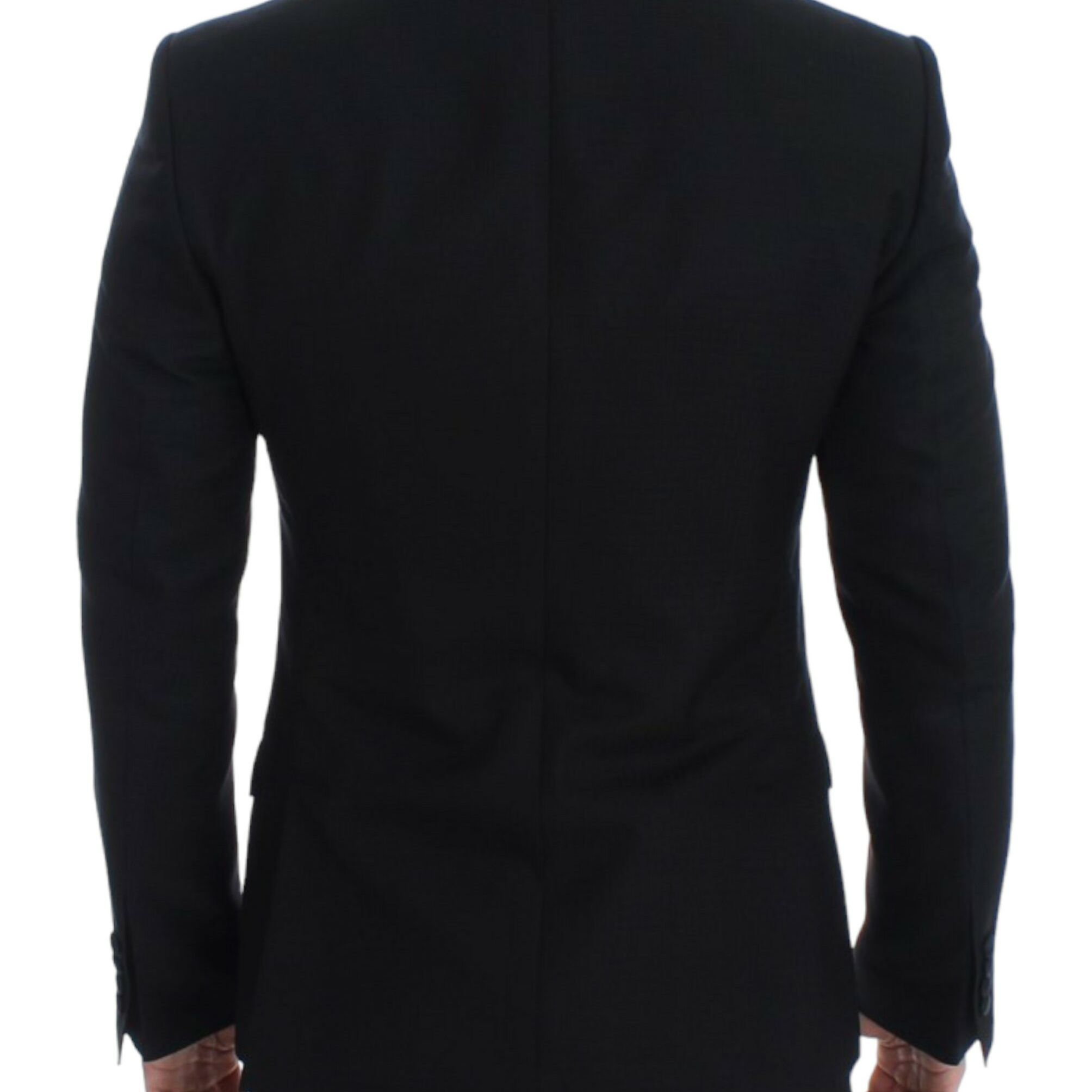 Dolce & Gabbana Black wool silk SICILIA blazer