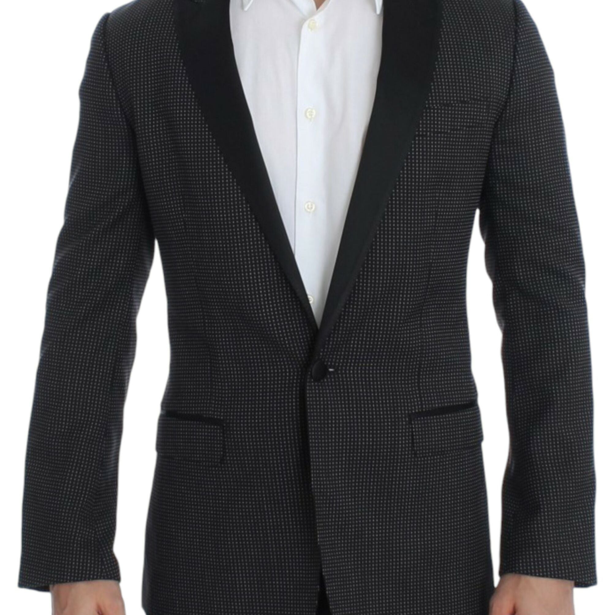 Dolce & Gabbana Black wool slim MARTINI blazer