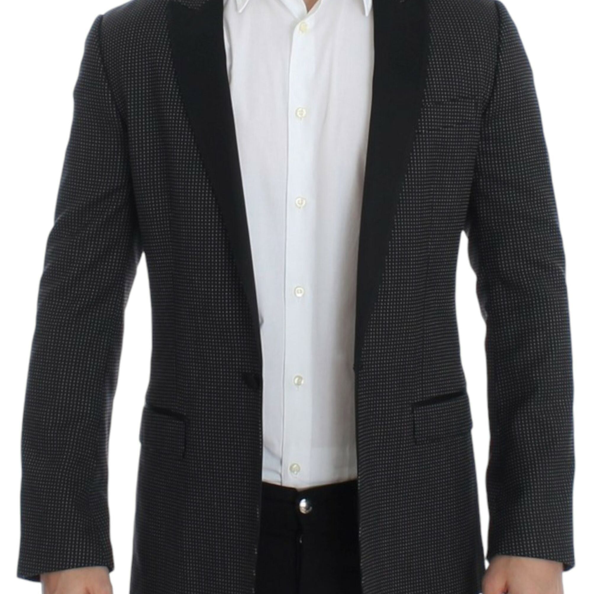 Dolce & Gabbana Black wool slim MARTINI blazer