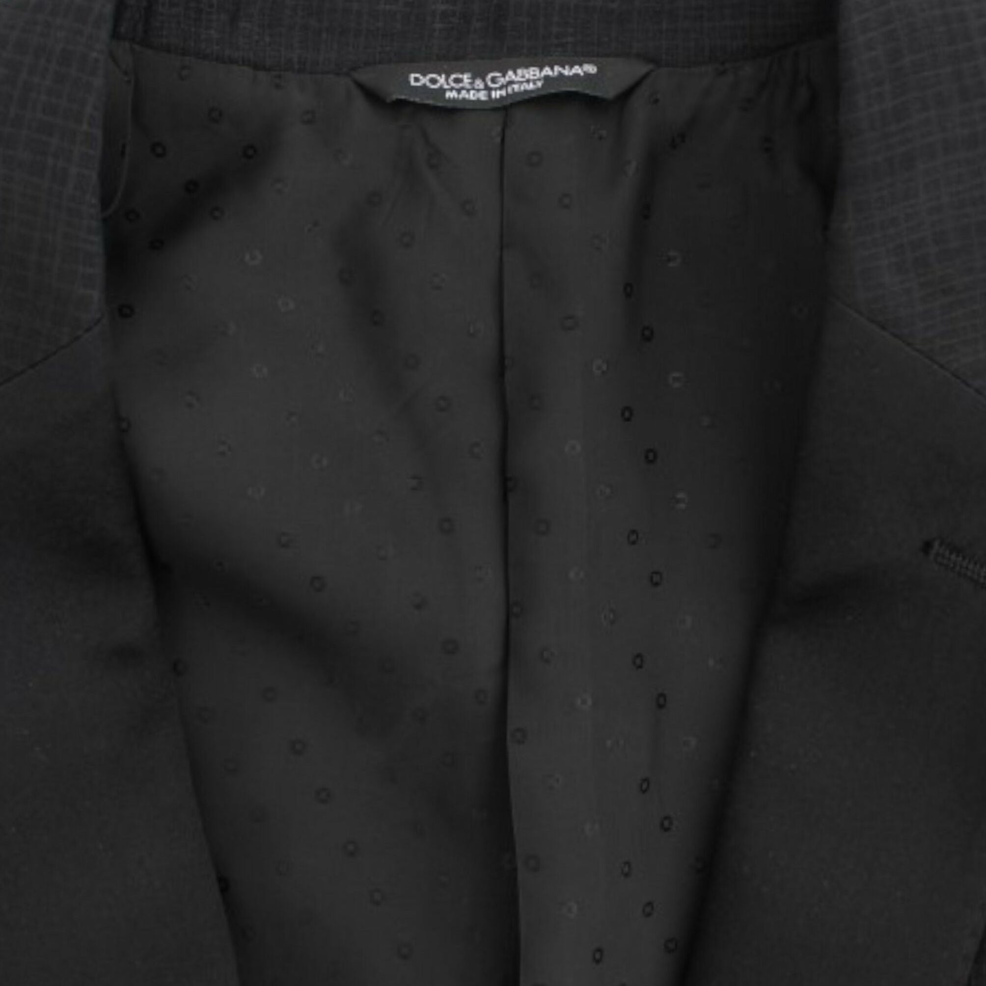 Dolce & Gabbana Black wool MARTINI slim blazer